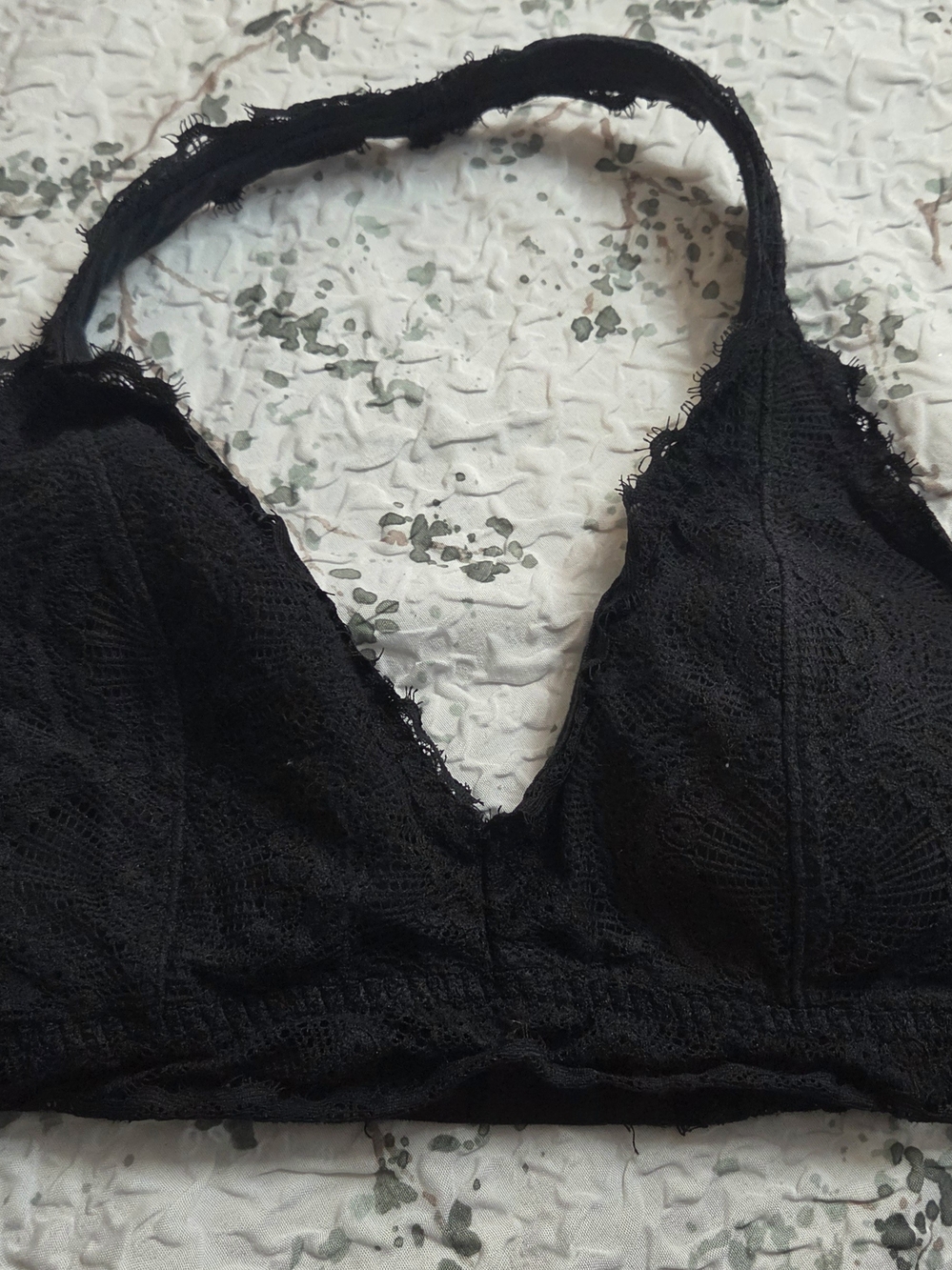 Gilly Hicks Black Lace Halter Bralette
